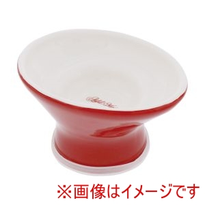 ペティオ Petio ペティオ ヒゲがあたりづらく食べやすい猫用脚付き食器 タスカニーレッド