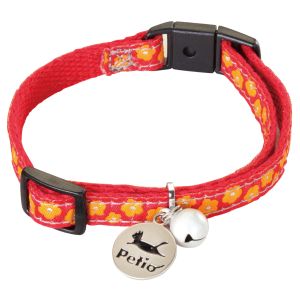 ペティオ Petio ペティオ 猫小町カラー 小花 レッド