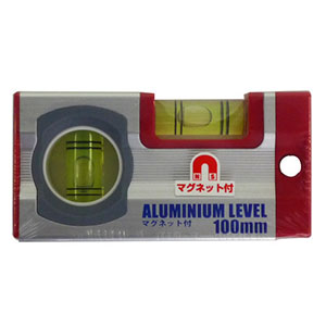 アークランドサカモト アークランド アルミ水平器 100mm マグネット付