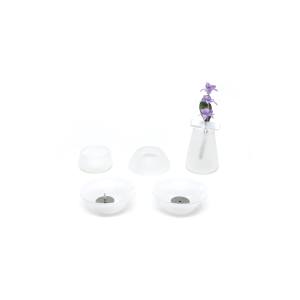 東京ローソク おもいでのあかし ペット 仏具 仏具8点セット 硝子フロスト PMA00019