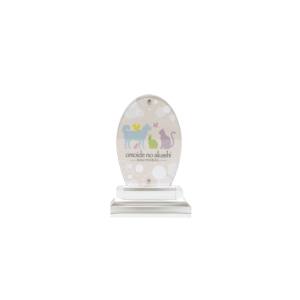 東京ローソク おもいでのあかし ペット 位牌 仏具 アクリル位牌 オーバル H9.1cm PMA00030