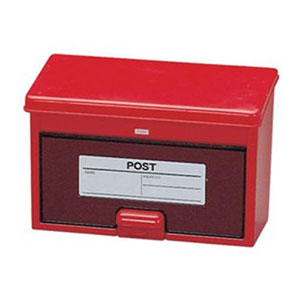 アイリスオーヤマ IRIS アイリスオーヤマ アイリスポスト PW-400 レッド 郵便ポスト 郵便受