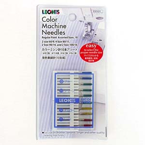 レオニス Leonis レオニス カラーミシン針セット 10本入 99001
