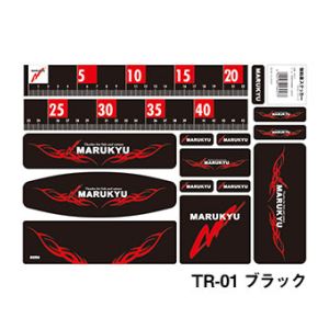 マルキュー マルキュー 強粘着ステッカーTR‐01ブラック 16457