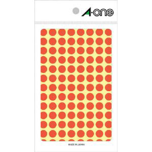 エーワン Aone エーワン 7005 カラーラベル 丸型 9mmΦ 橙