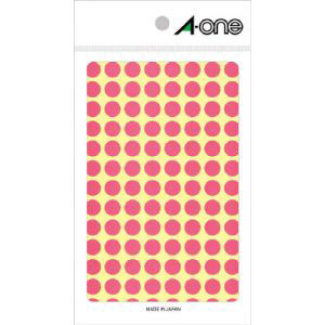 エーワン Aone エーワン 7008 カラーラベル 丸型 9mmΦ 桃