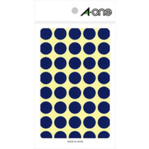 エーワン Aone エーワン 7022 カラーラベル 丸型 15mmΦ 青