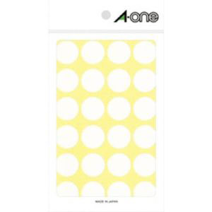 エーワン Aone エーワン 7050 カラーラベル 丸型 20mmΦ 白