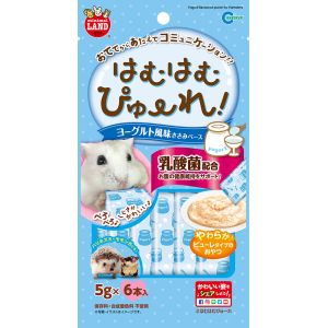 マルカン MG マルカン はむはむぴゅーれ ヨーグルト風味 5g×6本入 ハムスター ハリネズミ モモンガ おやつ