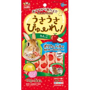 マルカン MG マルカン うさうさぴゅーれ りんご 10g×5本入 うさぎ モルモット ハムスター 小動物 餌 えさ ペットフード
