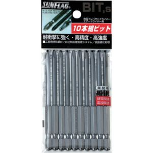 新亀製作所 サンフラッグ SUNFLAG サンフラッグ BSV-2085M ブロンズ段付ビット10本組 2×85 新亀製作所 SUNFLAG
