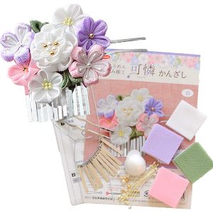 パナミ  Panami パナミ つまみ細工 手作り キット 可憐 かんざし 髪飾り 材料 アクセサリー 手芸 白 LH454 Panami PAN-LH454 タカギ繊維