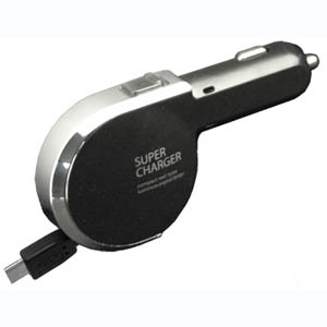 カシムラ kashimura カシムラ AJ-510 DC充電器 リール 2.4A リバーシブルmicro BK-SL