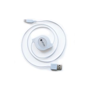 カシムラ kashimura カシムラ KL-31 USB充電＆同期ケーブル リール 80cm LN WH