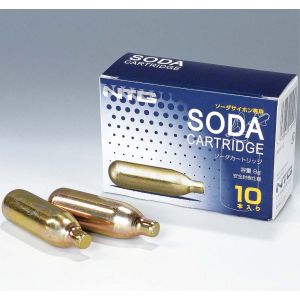 日本炭酸瓦斯 NTG NTG イージーソーダサイフォン専用 取替用ソーダバルブ 10本入 日本炭酸瓦斯