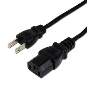 アイネックス AINEX アイネックス ACP-15S-BK AC電源ケーブル 極細ストレートタイプ AINEX