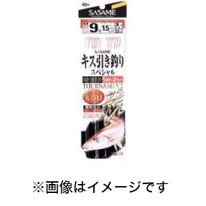 ささめ針 SASAME ささめ針 キス競技用投釣5本 6号 ハリス0.8 K-113