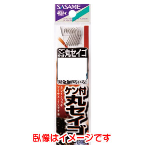 ささめ針 SASAME ささめ針 ケン付丸セイゴ 白 糸付 12号 AA208