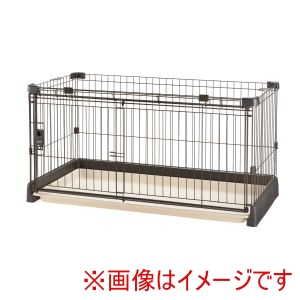 リッチェル Richell リッチェル もっとお掃除簡単ペットサークル 120-60 ダークブラウン