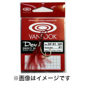 ヴァンフック VANFOOK ヴァンフック ドリフトフック ゴールド & レッドマラブー ＃2 DF-61GR