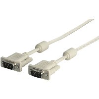 バッファロー BUFFALO ディスプレイケーブル D-Sub - D-Sub 極細タイプ 1.5m BSDCV15(アイボリー)