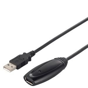 バッファロー BUFFALO バッファロー USB2.0リピーターケーブル (A to A) 5m ブラック BSUAAR250BK
