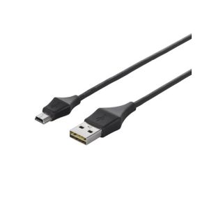 バッファロー BUFFALO どっちもUSBコネクター採用 USB2.0ケーブル(A to miniB) 0.5m ブラック BSUAMNDU205BKA