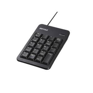 バッファロー BUFFALO 有線テンキーボード Tabキー付き ブラック BSTK100BK
