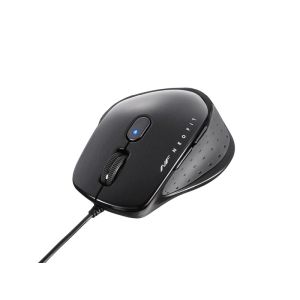 バッファロー BUFFALO バッファロー BSMBU510MBK NEO FITマウス 有線 BlueLED光学式 静音 5ボタン Mサイズ ブラック