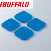 バッファロー BUFFALO 耐震ジェルマット 四角 40mm角 4枚入り BEQJM40401A