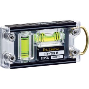 エビス EBISU エビス ED-TBLB トビレベル ブラック 気泡管カラー グリーン 水平器
