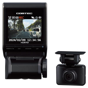 コムテック COMTEC コムテック COMTEC HDR701 前後2カメラ コンパクトドライブレコーダー