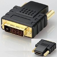 ELECOM エレコム HDMI変換アダプタ HDMIメス-DVI-D24オス AD-HTD