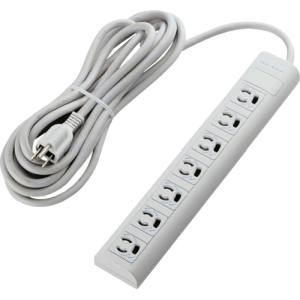 エレコム(ELECOM) 法人用タップ/3P/抜け止め/マグネット/7個口/5.0m T-H3750NM