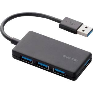 ELECOM エレコム エレコム U3H-A416BBK 4ポート USB3.0ハブ コンパクトタイプ ブラック