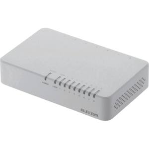 エレコム ELECOM エレコム ELECOM 100BASE-TX対応スイッチングハブ マグネット付 8ポート ホワイト EHC-F08PA-JW