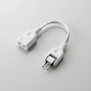 ELECOM エレコム エレコム T-ADR1WH 電源延長コード 0.1m ホワイト