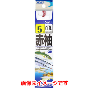 オーナー OWNER オーナー OH 赤袖 糸付 7号 ハリス 1 20286