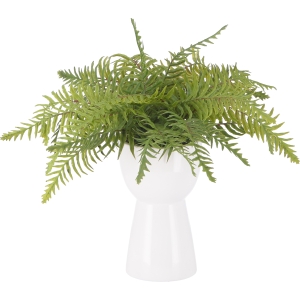 不二貿易 不二貿易 フェイクグリーン シダ セラミックポット  メーカー直送 代引不可 北海道沖縄離島不可