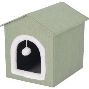 不二貿易 不二貿易 ペットハウス 三角屋根 SサイズGR グリーン メーカー直送 代引不可 北海道沖縄離島不可