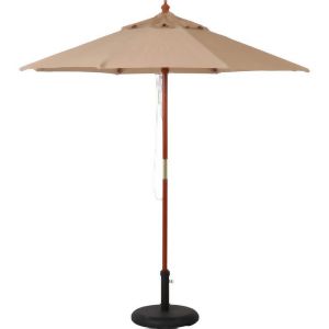 不二貿易 不二貿易 木製パラソル 210cm アイボリー 210IV メーカー直送 代引不可 北海道沖縄離島不可