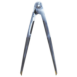 シンワ測定 SHINWA シンワ測定 77521 鋼製コンパス B-2 20cm 超硬チップ付