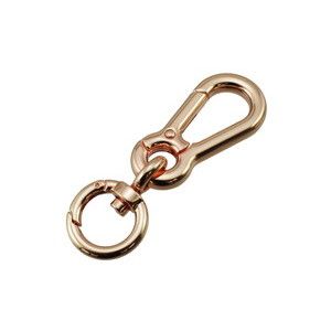 ハイロジック HILOGIK ハイロジック 29253 回転カラビナ付フック ピンクゴールド 1個入 00029253-001