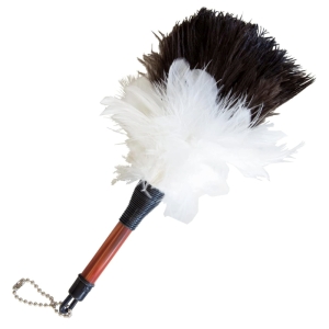 向島自動車用品製作所 向島自動車用品製作所 M-19 ミニ毛ばたき オーストリッチ&鶏 全長約21cm