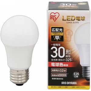 アイリスオーヤマ IRIS アイリスオーヤマ LDA3L-G-3T5 LED電球 E26 広配光 30形相当 電球色