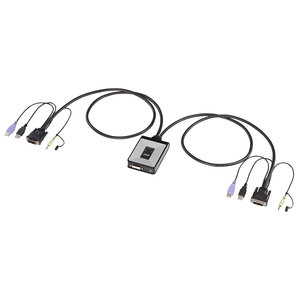 サンワサプライ SANWA SUPPLY ディスプレイエミュレーション対応DVIパソコン自動切替器(2:1) SW-KVM2DUN
