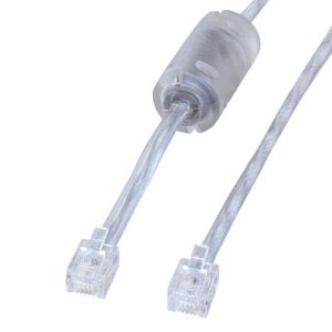 サンワサプライ SANWA SUPPLY コア付シールドツイストモジュラーケーブル TEL-FST-7N2