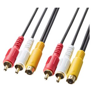 サンワサプライ SANWA SUPPLY AVケーブル 5m 黒 KM-V10-50K2