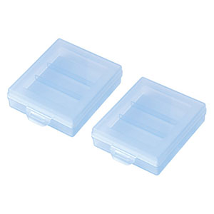 サンワサプライ SANWA SUPPLY サンワサプライ DG-BT3BLN 電池ケース 単3形用2個セット ブルー