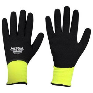 おたふく手袋 OTAFUKU おたふく手袋 A-367 ソフキャッチ エクストリームウォームオールコート ブラック×イエロー M